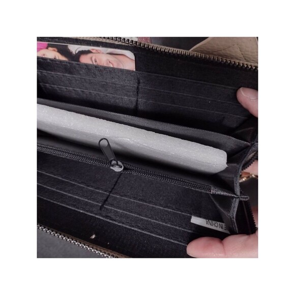 Unicorn wallet in natural with pink - Picture 3 of 7